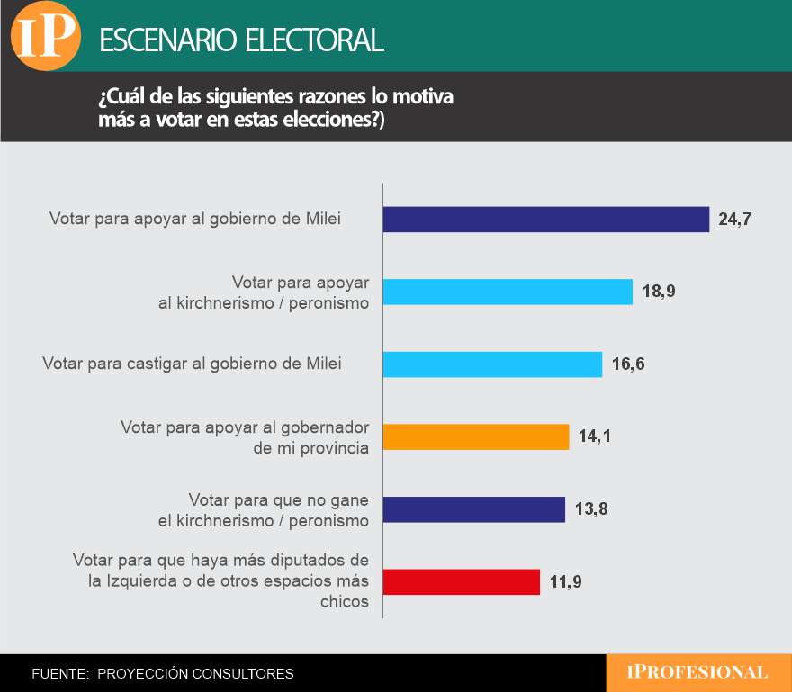 Entre el 'apoyo' al Gobierno y el 'rechazo' al kirchnerismo Milei encuentra la ventaja clave