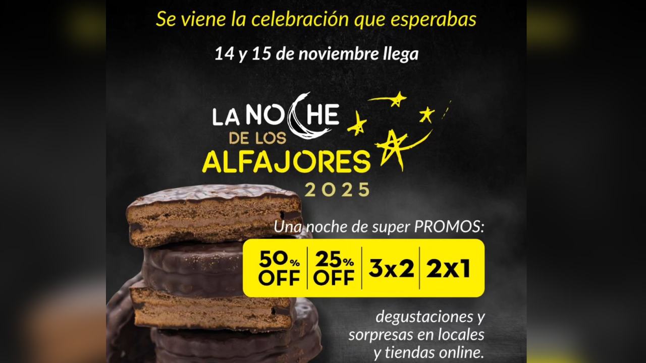 Así se anuncia La Noche de los Alfajores 2025, para mediados de noviembre
