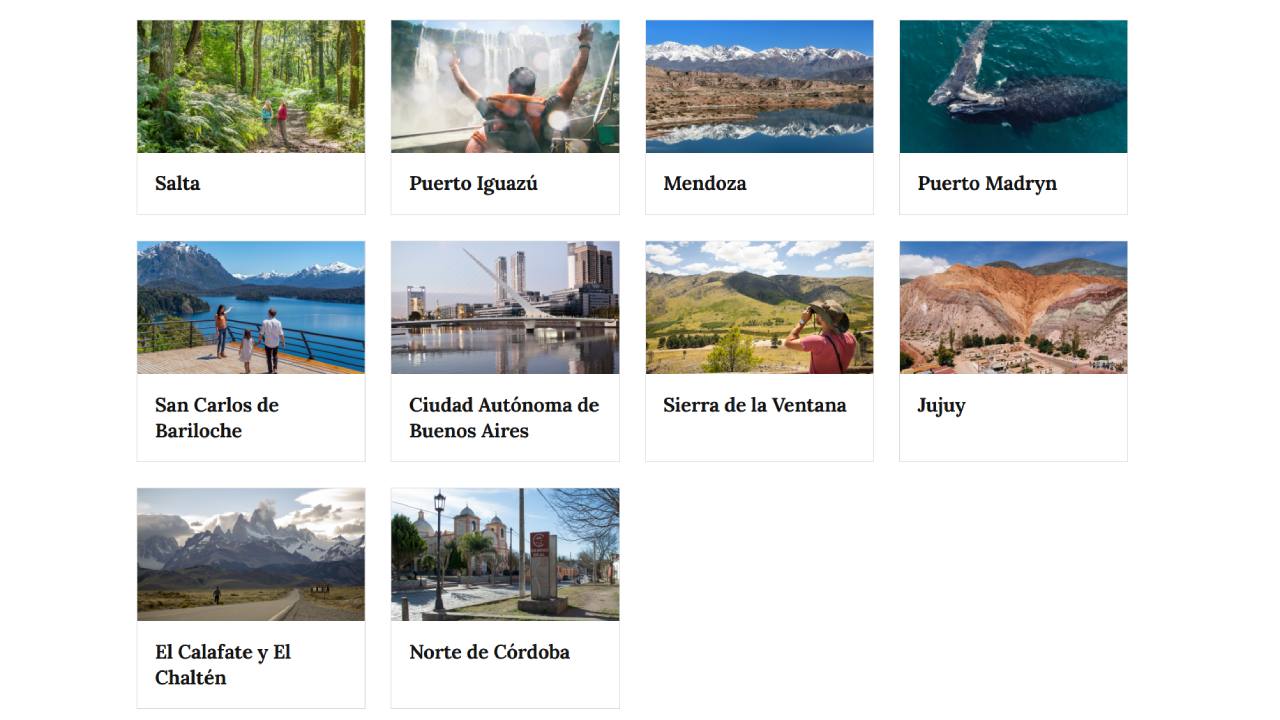 La Secretaría de Turismo lanzó una serie de Guías de viaje para escapadas cortas por el país