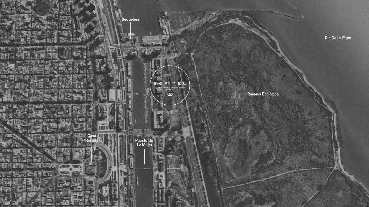 La exclusiva ubicación del Sofitel Residence Madero, en el corazón de Puerto Madero