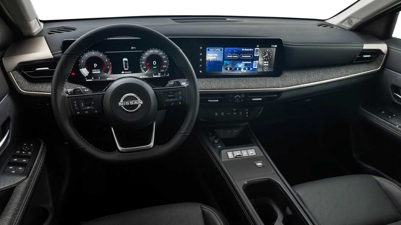 La tecnología sobresale en el Kicks con una pantalla integrada de 24 pulgadas.