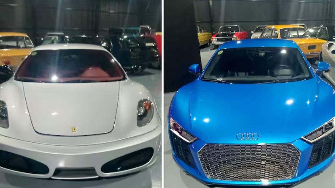 Algunos de los autos que encontraron en la quinta de Pilar