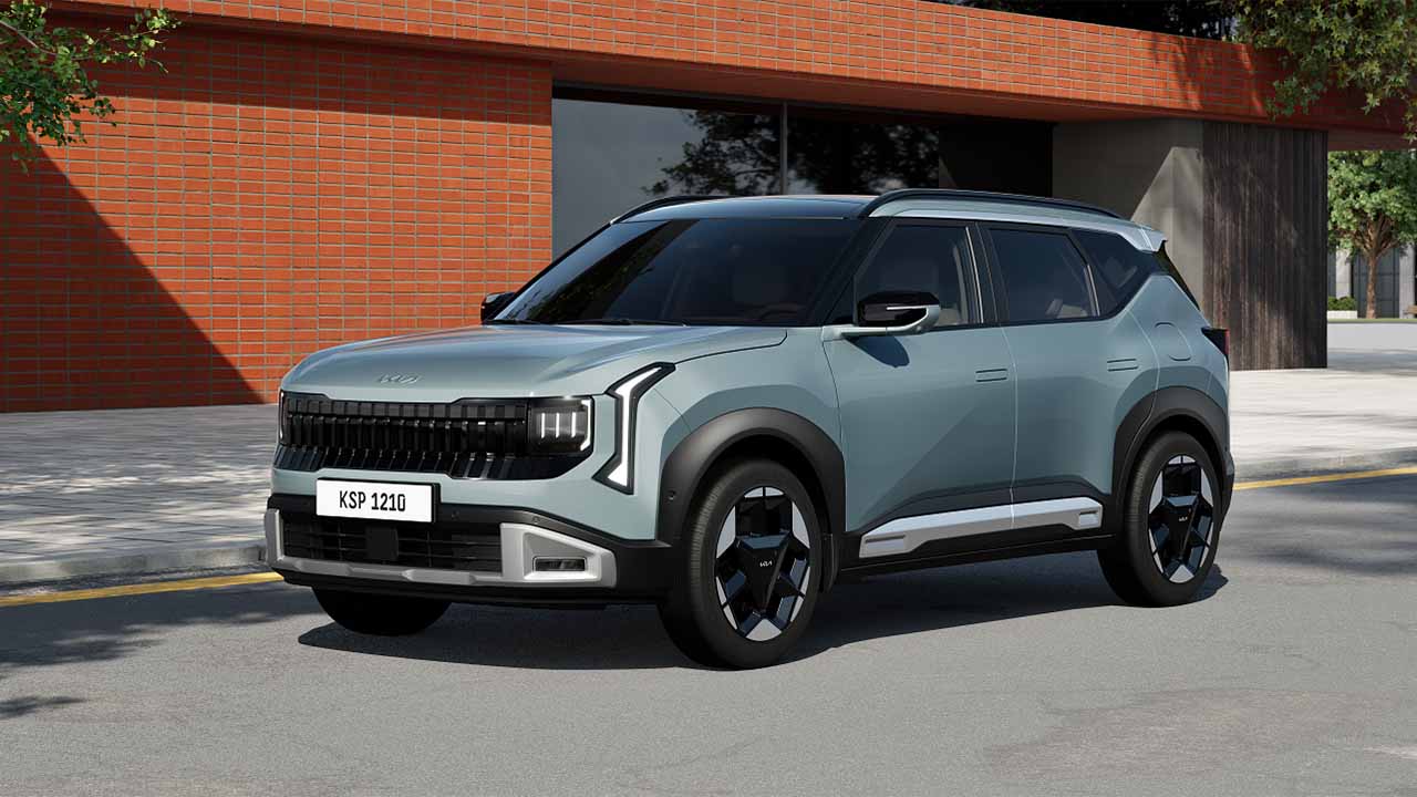 Parrilla más ancha con la firma de iluminación de mapa estelar de Kia