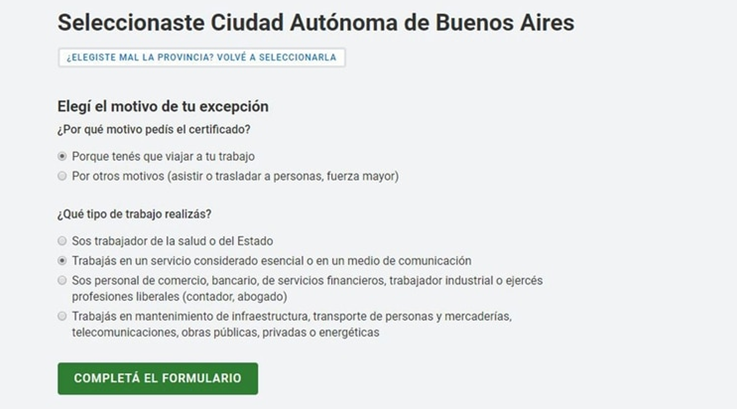 Luego, se deben completar los motivos de la solicitud del permiso