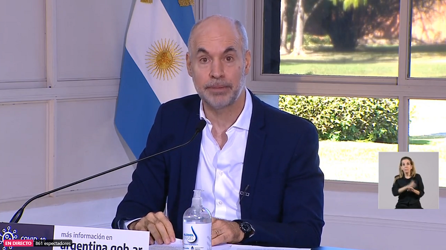 El jefe de Gobierno porteño explicó la situación en CABA