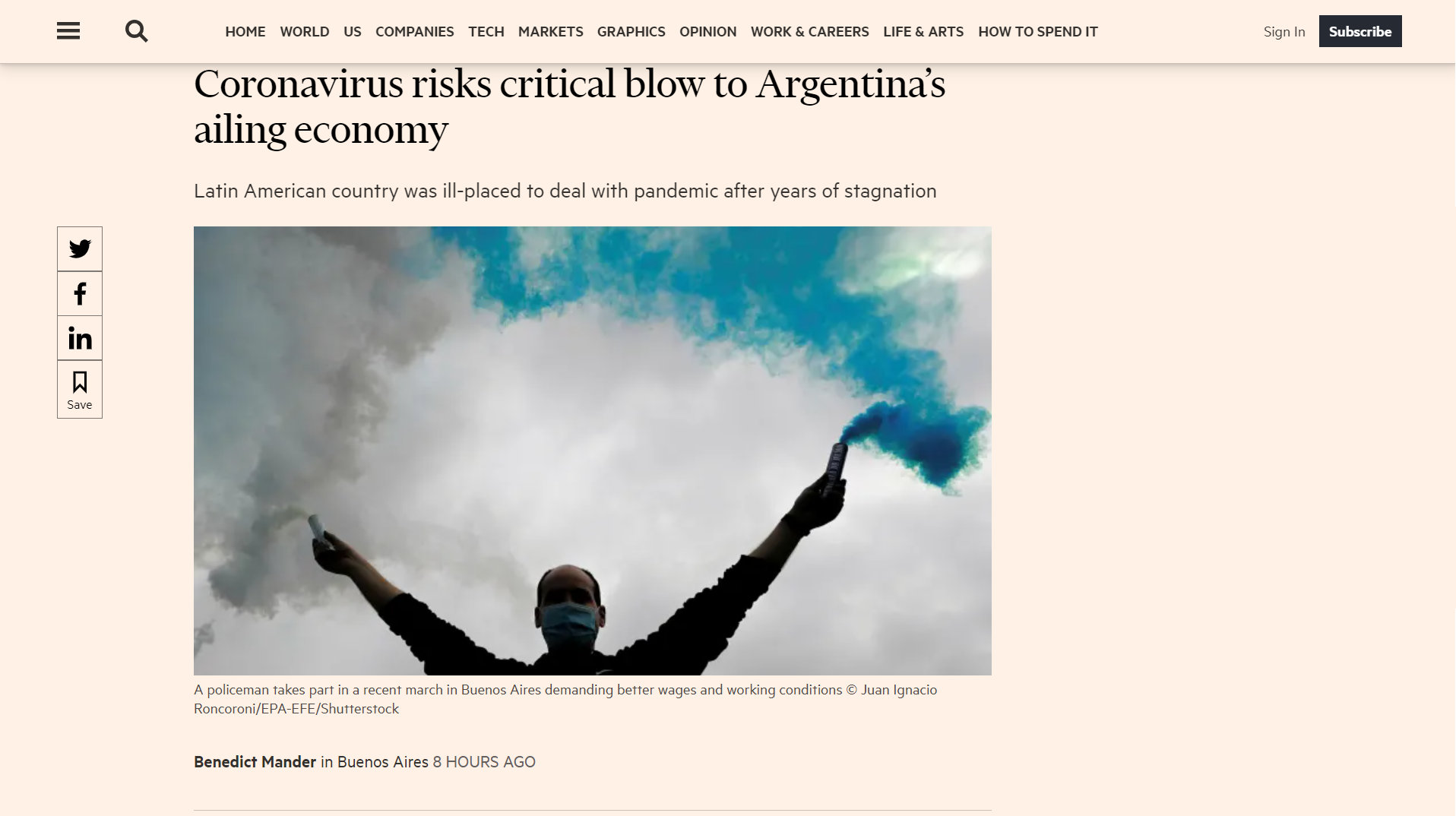 Este es el artículo del Financial Times