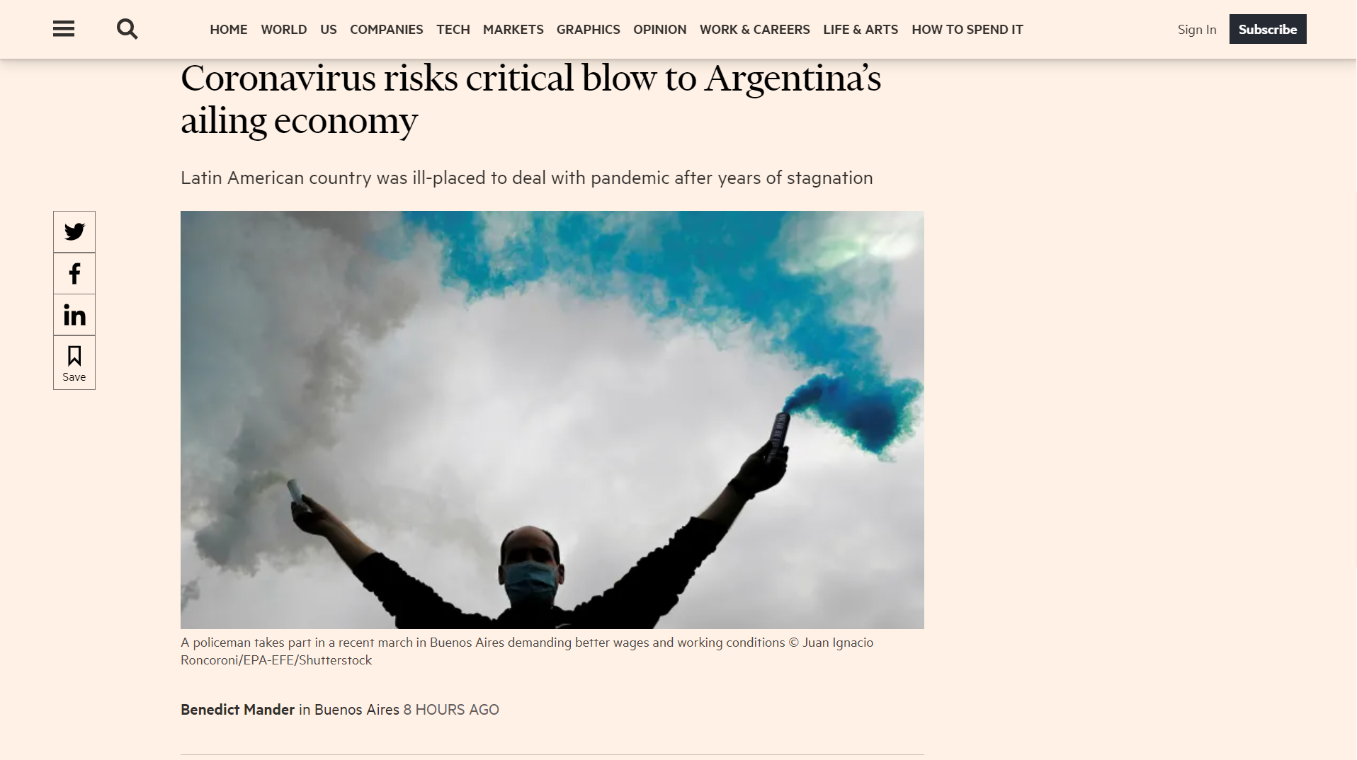 Este es el artculo del Financial Times