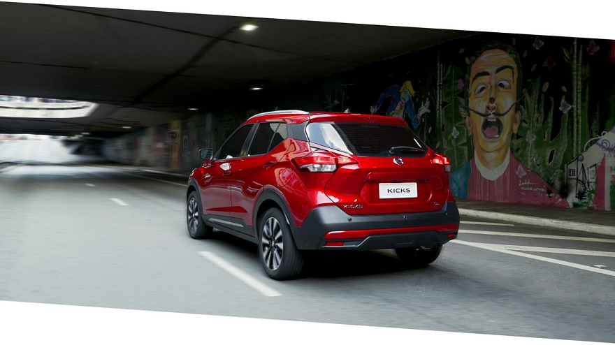 Nissan Kicks, en su parte posterior.
