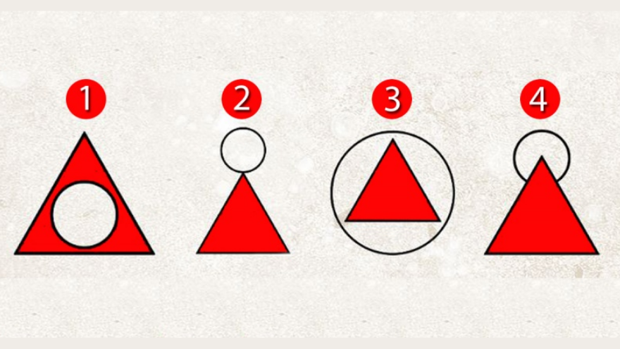 ¿De qué manera dibujarías el triángulo y el círculo?