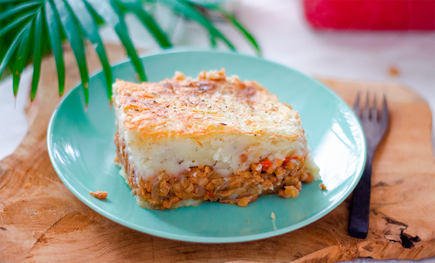 Existe la forma de reemplazar la carne en el pastel de papa y una buena opción son las lentejas