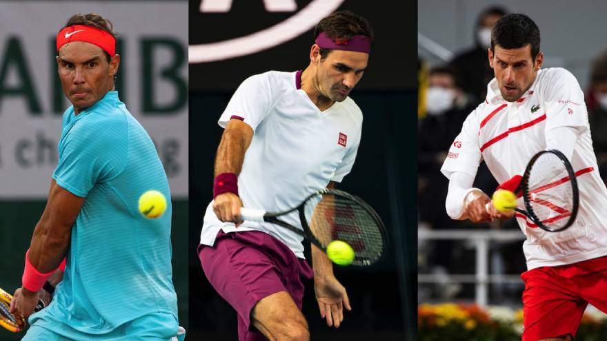 Nadal, Federer y Djokovic tienen la misma cantidad de títulos Grand Slam