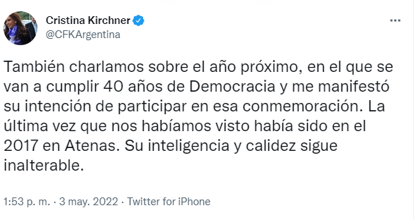 El último tuit del hilo que 