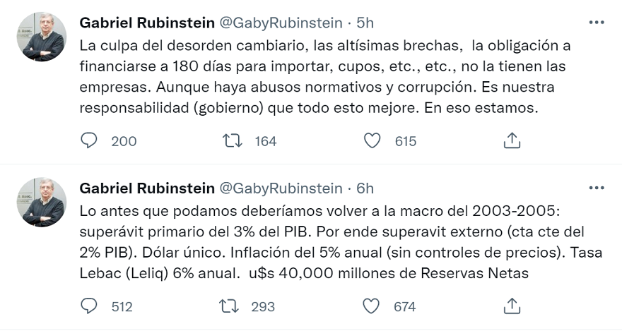 El viceministro de Economía defendió a las empresas tras los cuestionamientos de Cristina Kirchner