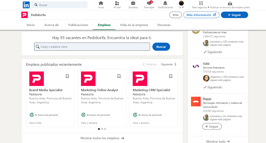 Los interesados también podrán postularse a través de la cuenta 