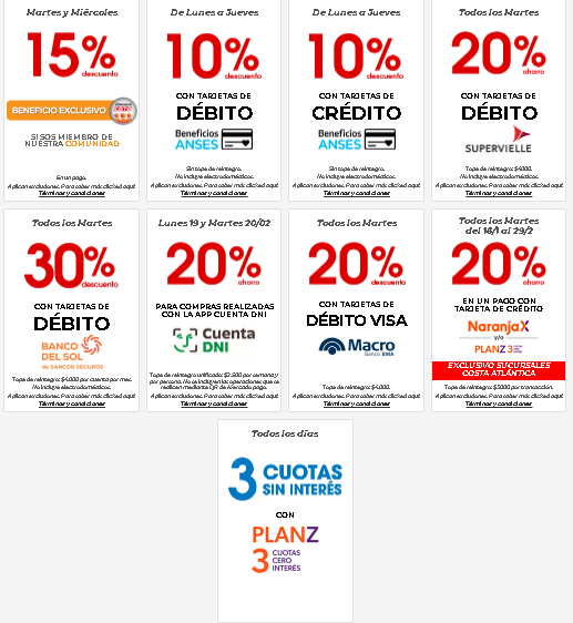 Los martes es uno de los días que hay más descuentos en COTO