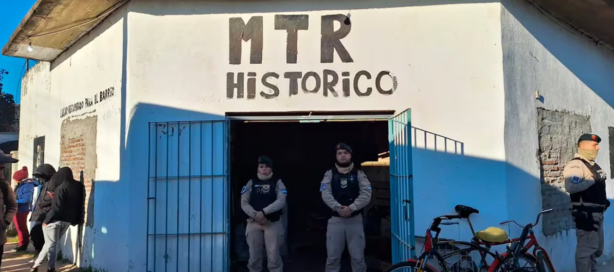 Uno de los lugares allanados por la Justicia Federal de Quilmes este miércoles.