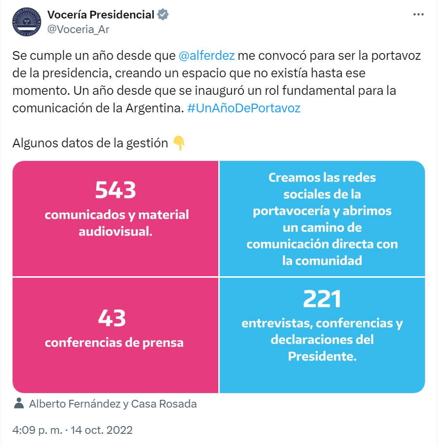 Gabriela Cerruti publicaba sus logros en sus redes sociales.