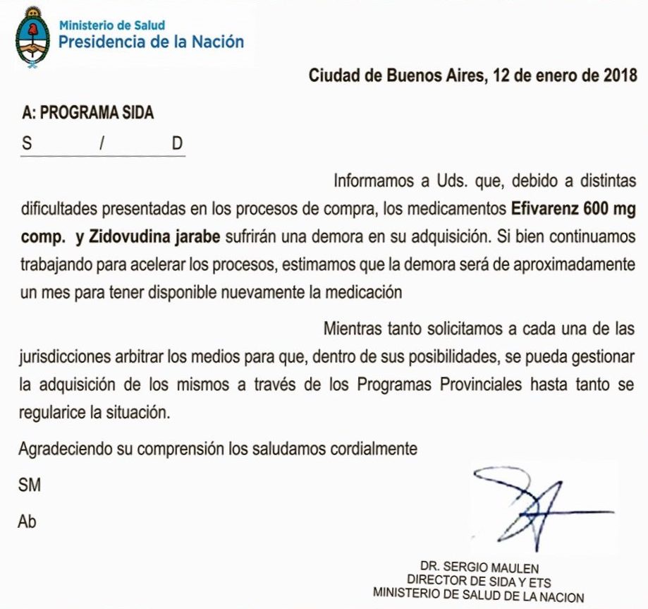 Comunicado sida
