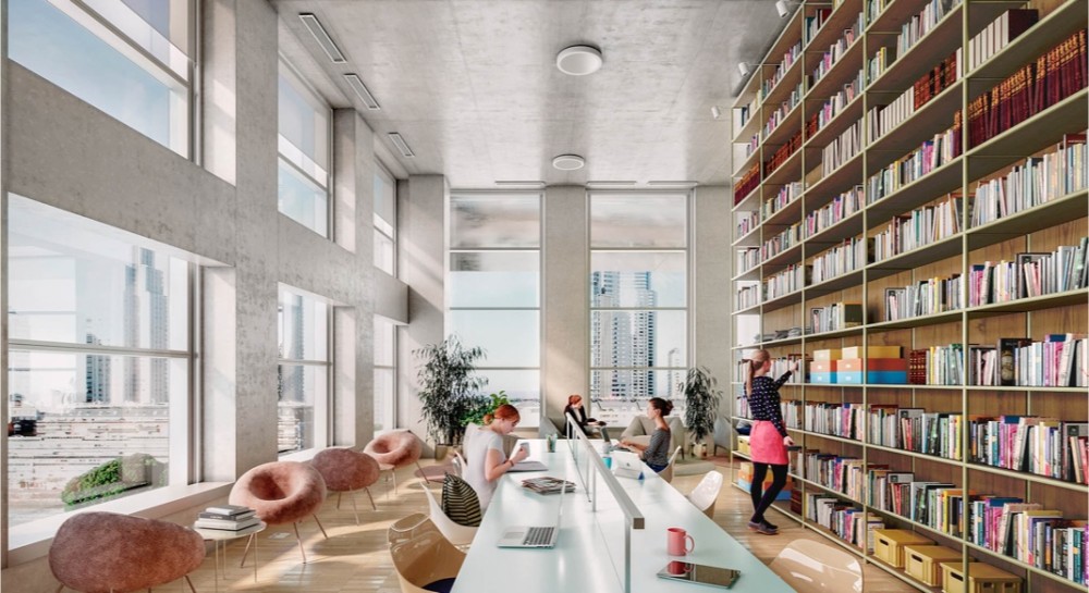 Biblioteca del edificio Huergo 475