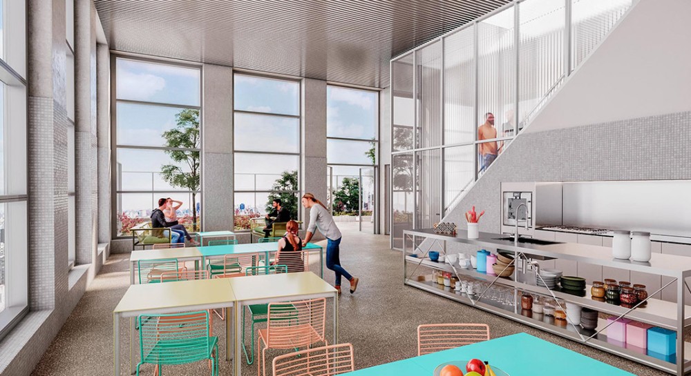 Espacio comunitario en Huergo 475