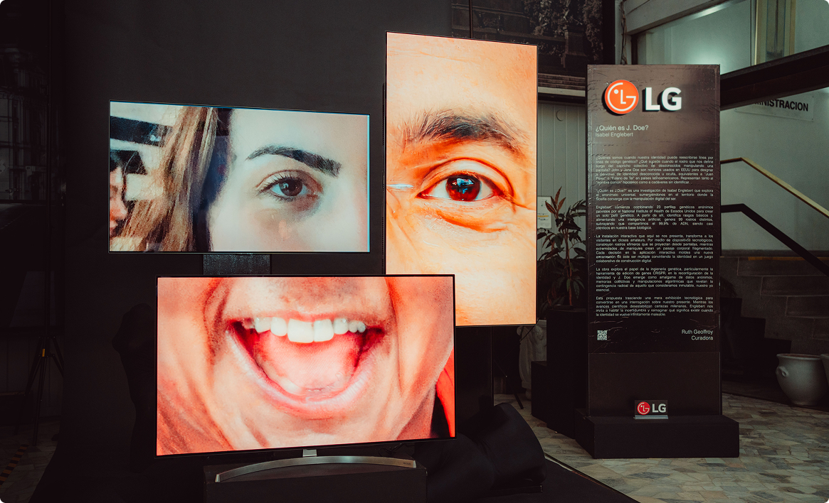 Instalación interactiva LG OLED Art